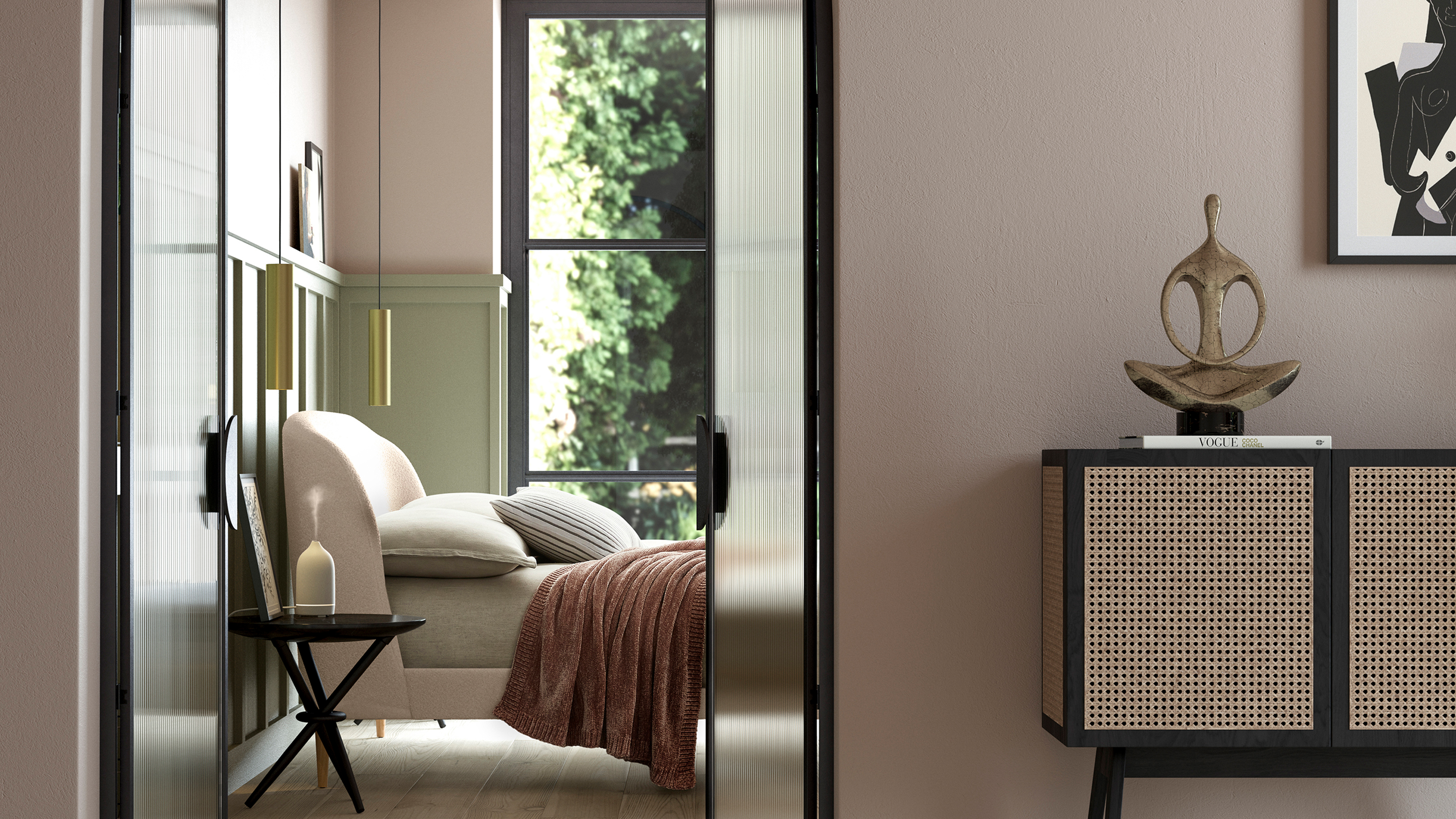 Feather &amp; Black Cambourne Bed