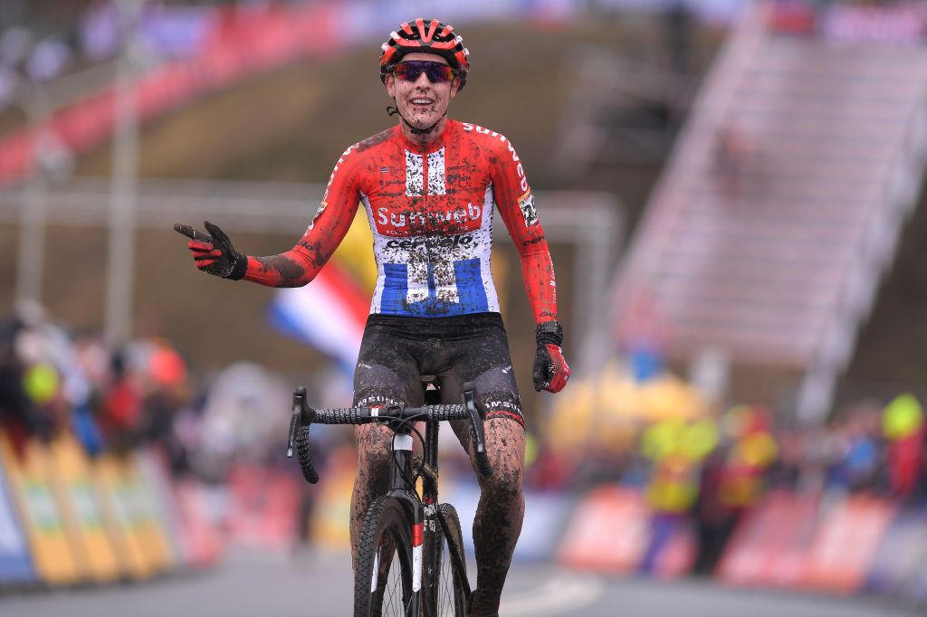 Lucinda Brand had plenty of time to celebrate on the line