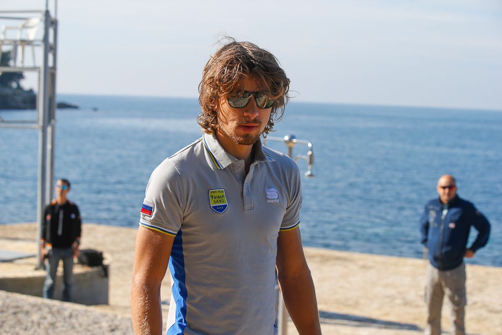 Peter Sagan at the Tinkoff-Saxo camp in Poreč, Croatia.