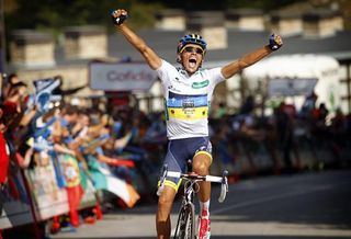 Alberto Contdaor (Saxo Bank-Tinkoff Bank) went out on the attack and was rewarded with a stage win plus the Vuelta's leader's jersey.