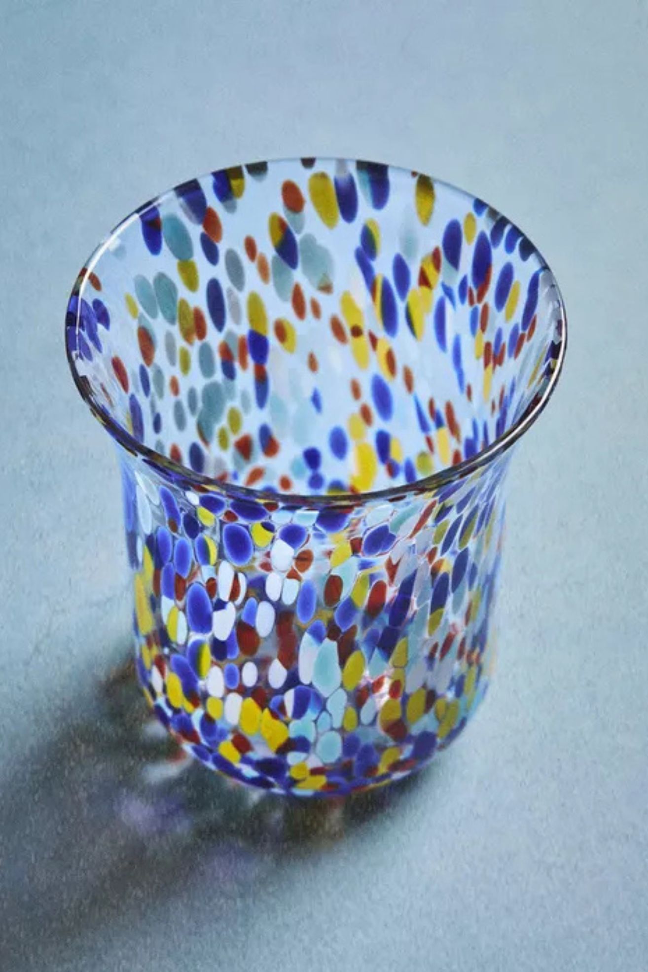 zarahome, Blown Glass Tumbler With Speckled Design