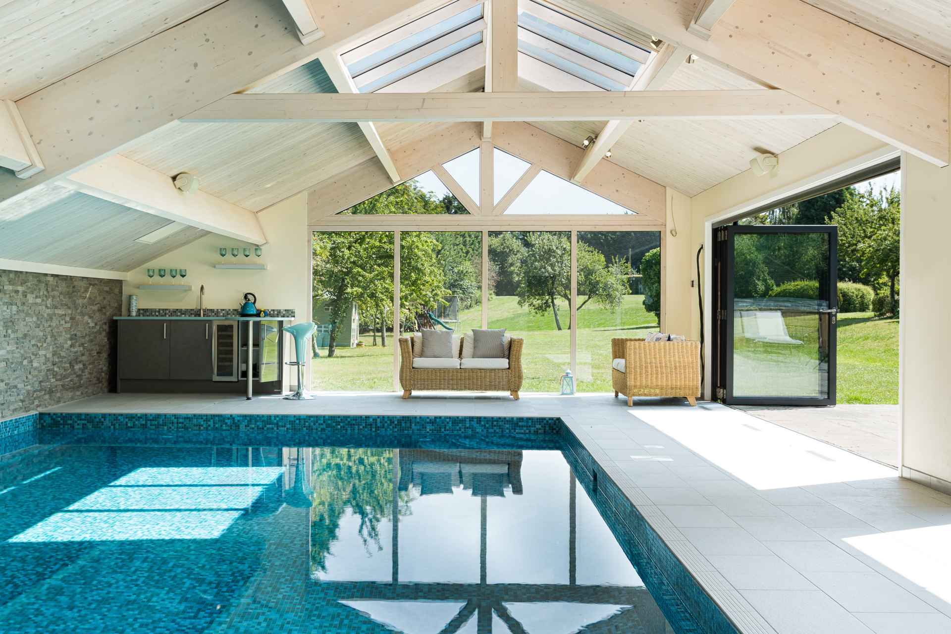 an indoor swimming pool by origin pools