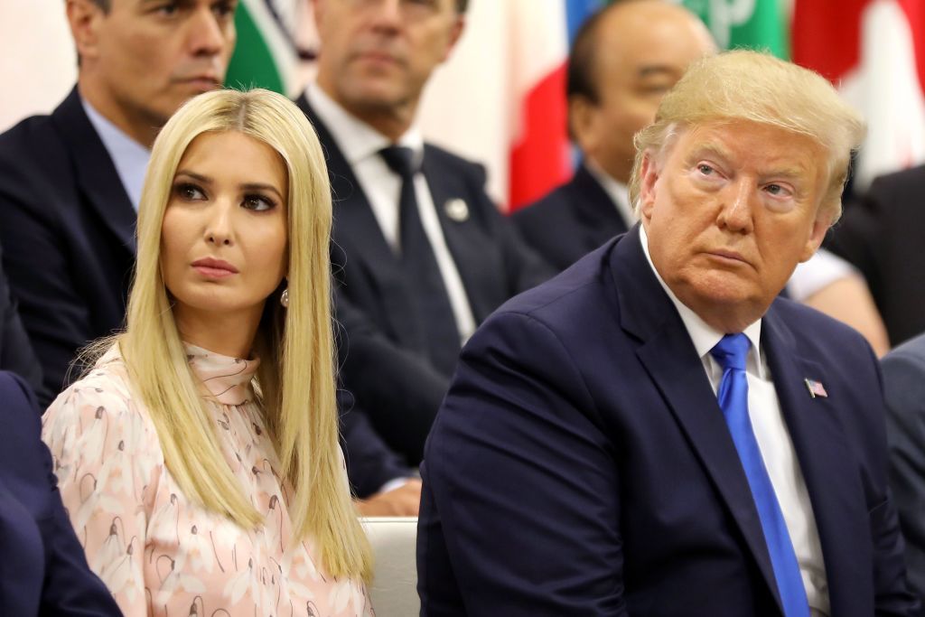 Ivanka Trump and Donald Trump.