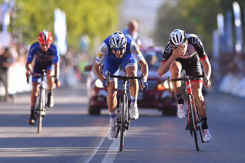 Contrasting emotions at the finish line