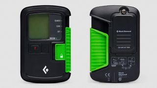 Front and back view of Black Diamond Recon X avalanche beacon