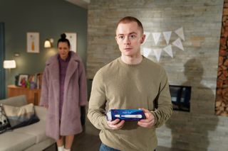 Eric Foster makes a shocking discovering in Hollyoaks.