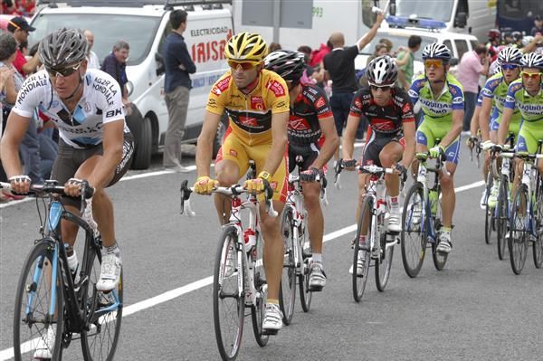 Valverde rides in the bunch on stage 12