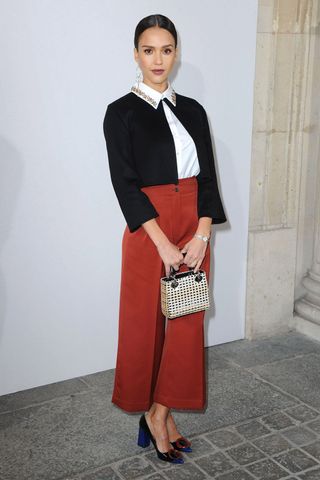 Jessica Alba At Paris Fashion Week