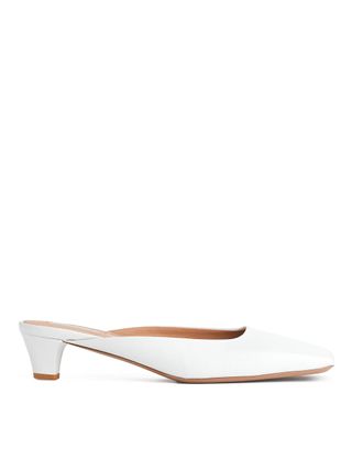 Leather Mules - White - Arket Gb