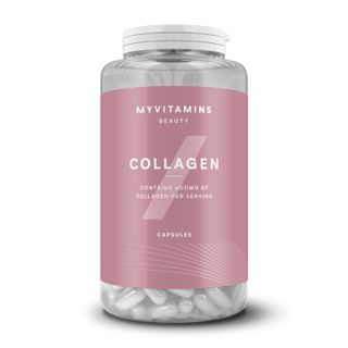 Collagen supplements: A product shot of collagen tablets