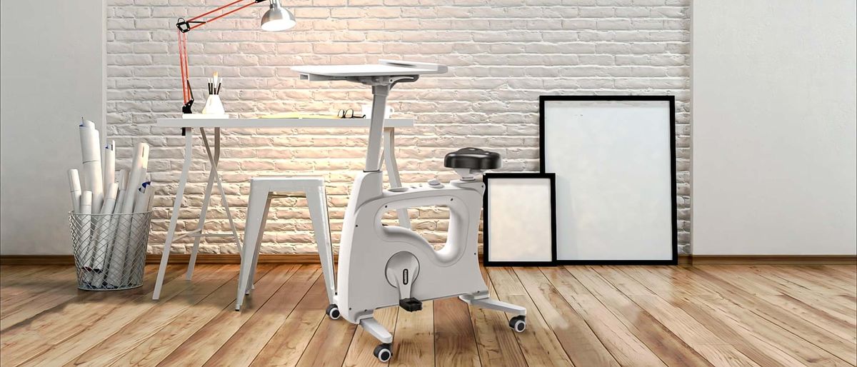 Flexispot Cycle Desk Bike V9 Pro in office