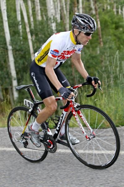 Levi Leipheimer (Mellow Johnny's) leaves behind the rest of the field.