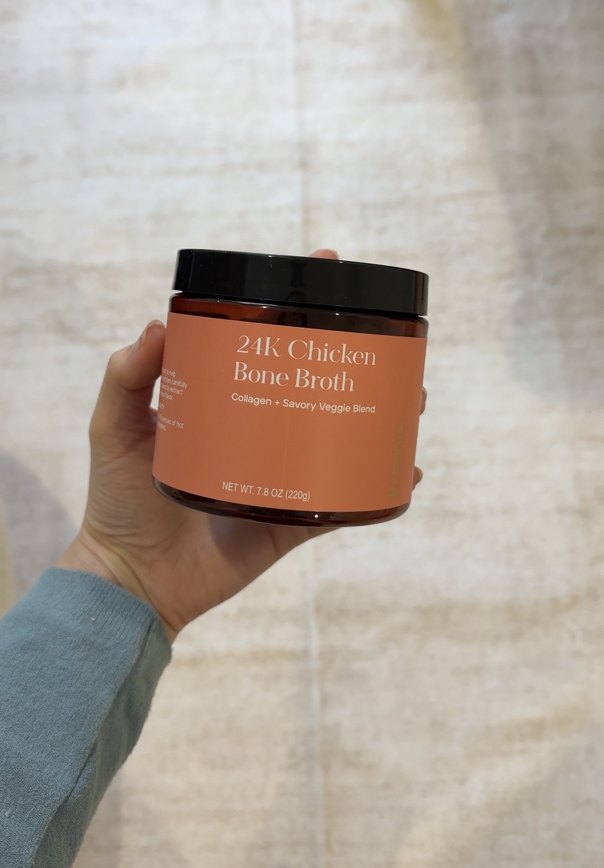 Photo of Jamie Schneider using Kroma's Chicken Bone Broth