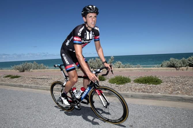 Koen de Kort trains in Australia ahead of the Tour Down Under.