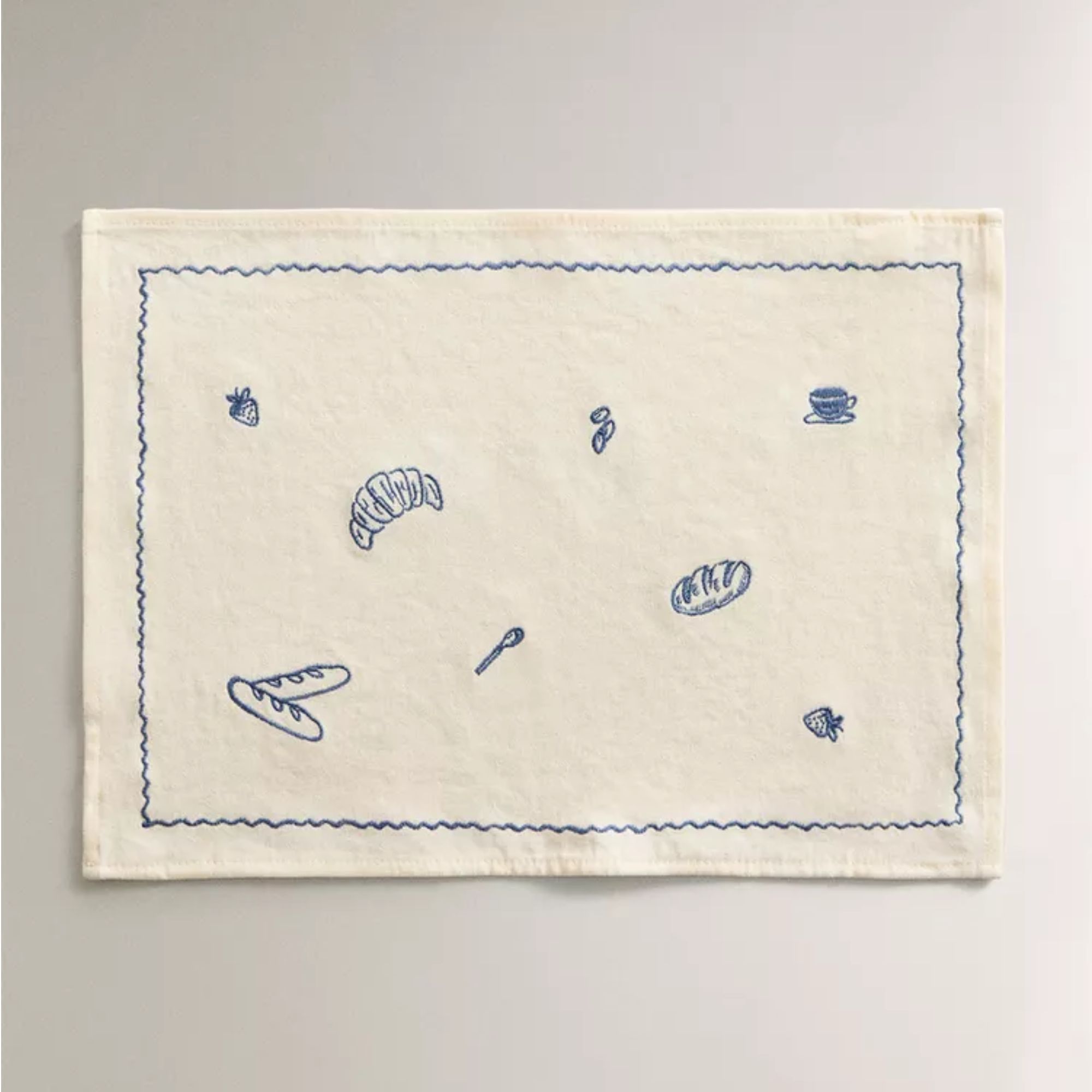 Placemat with Breakfast Embroidery 