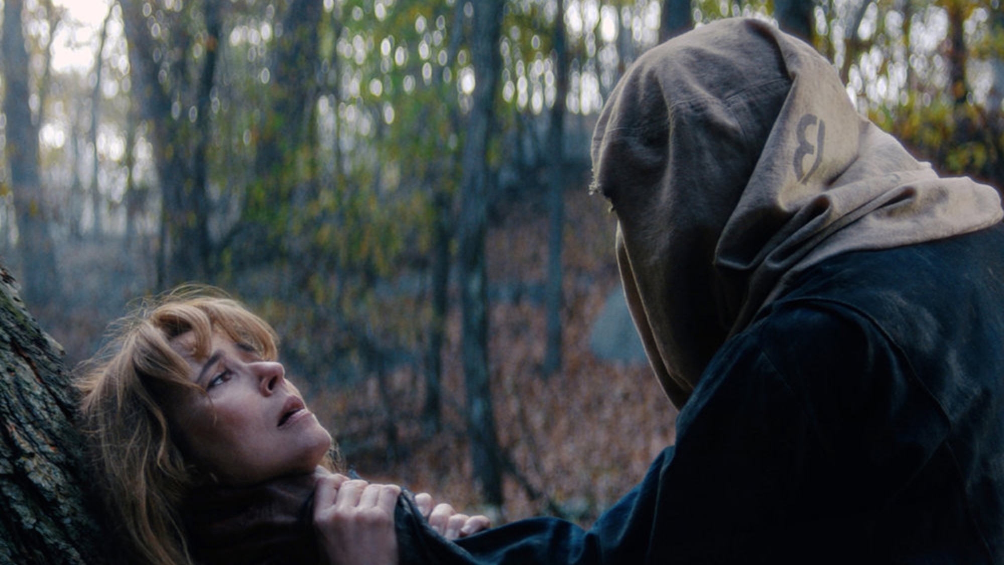 Jason strangling Pamela in Crystal Lake.