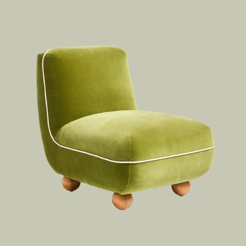 Oliver Bonas, Ana Green Velvet Accent Chair