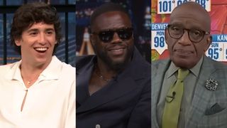 From L to R: Marcello Hernández on Late Night with Seth Meyers, Kevin Hart on The Tonight Show Starring Jimmy Fallon, Al Roker on The Today Show.