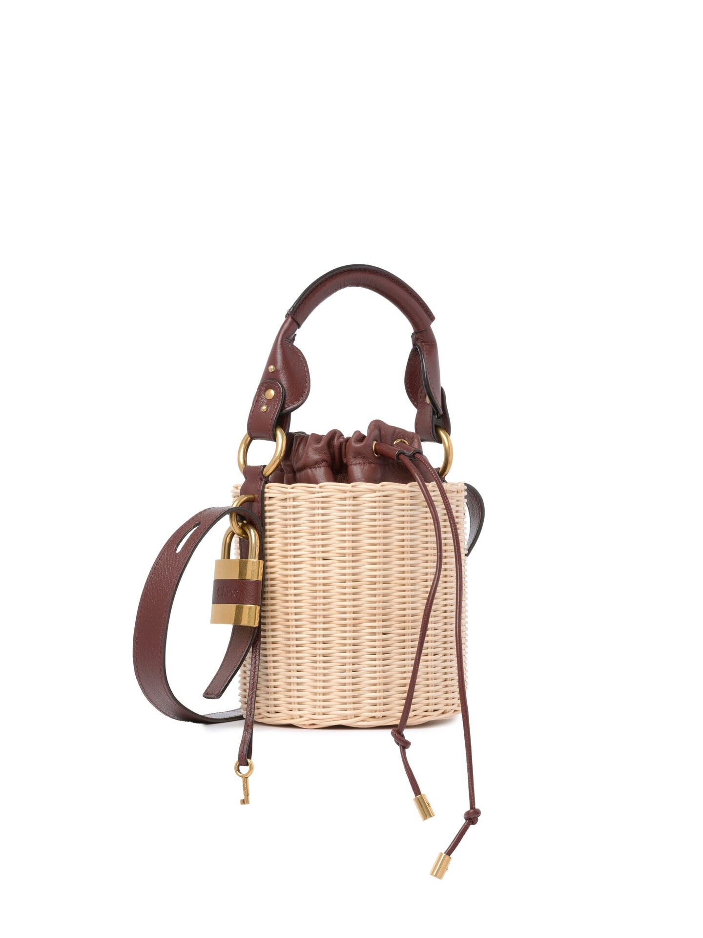 Small Paddington Bucket Bag in Wicker