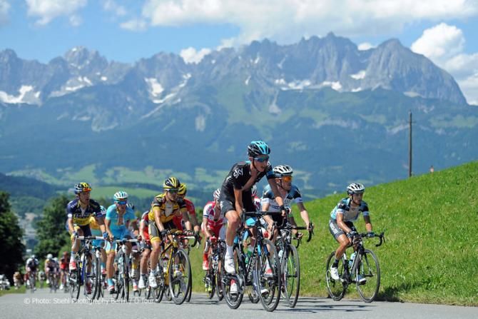 Joe Dombrowski (Sky) suffered on the second stage at Austria