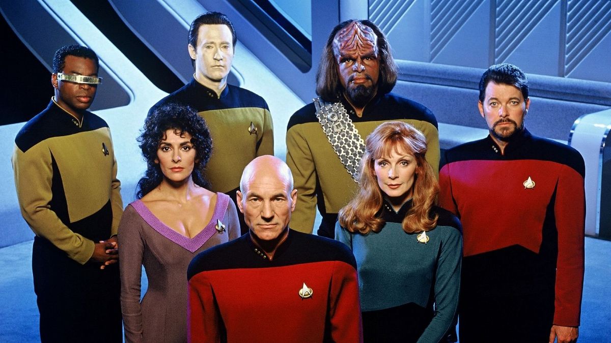 The cast of Star Trek: The Next Generation