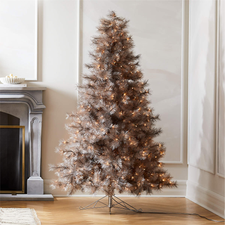 champagne-colored faux tree