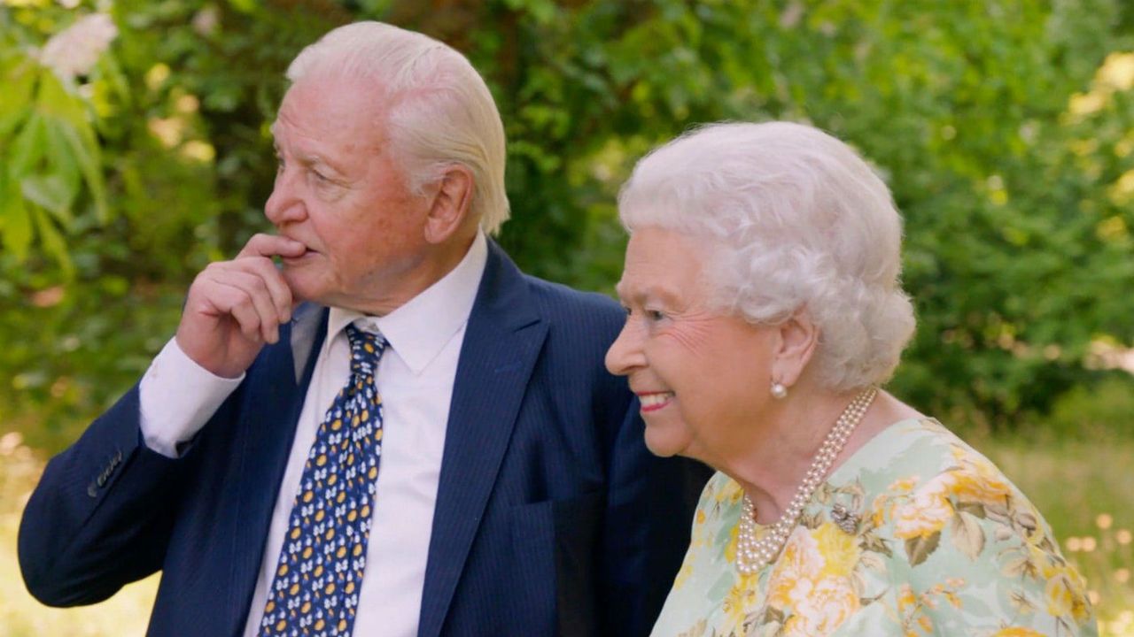 the Queen and David Attenborough