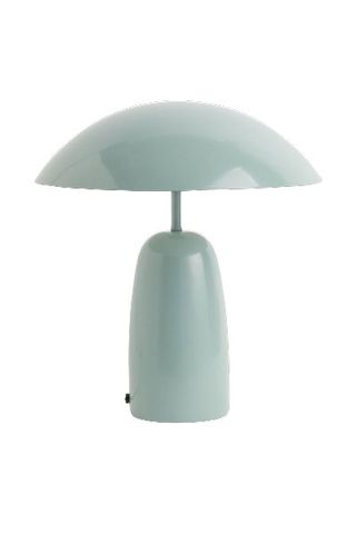 Pale green metal table lamp from H&M Home
