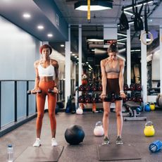 What is strength training? Two women working out