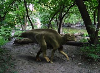Dinosaur in habitat