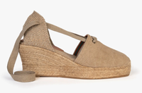 Valenciana Canvas Espadrille in Tan, (£99.00) $150.00 | Penelope Chilvers