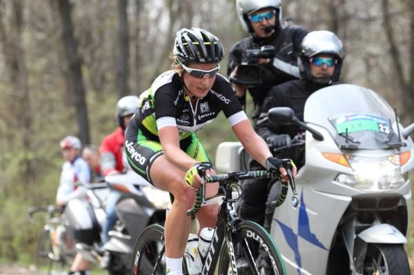 Loes Gunnewijk (GreenEDGE-AIS) during her break
