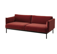 Applaryd rust velvet sofa, IKEA