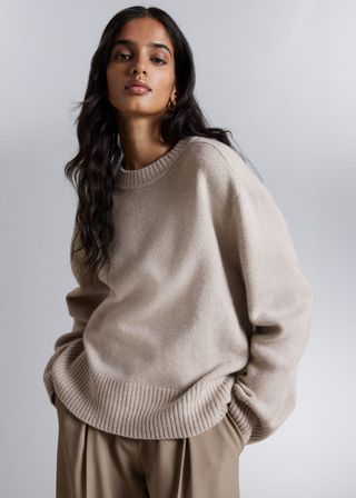 Boxy Cashmere-Blend Jumper