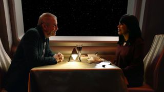 A dinner date on the USS Orville from "The Orville" on Hulu.