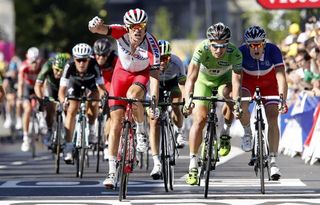 Alexander Kristoff (Katusha) wins stage 12 of the Tour de France