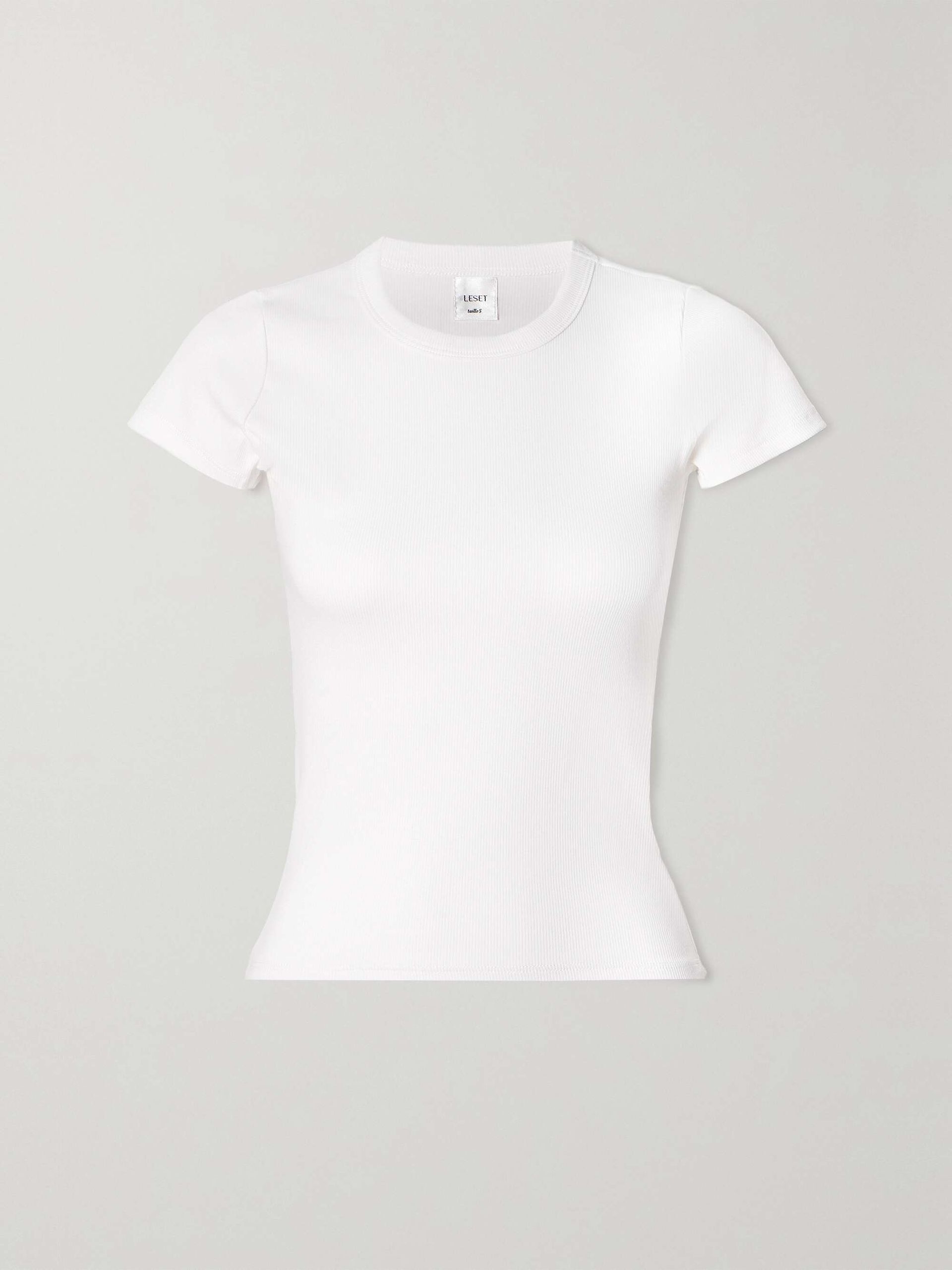 Kelly Ribbed Stretch-Cotton Jersey T-Shirt