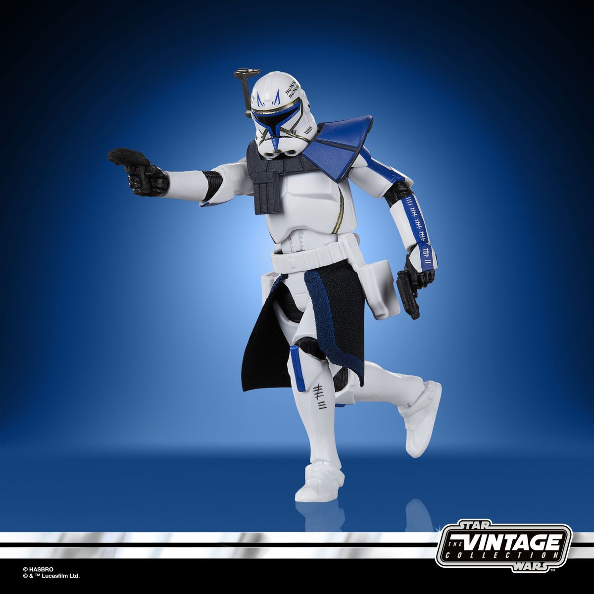 Clone Commander Rex on a blue background