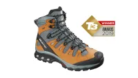 Salomon Quest 4D 3 GTX hiking boot in orange and grey