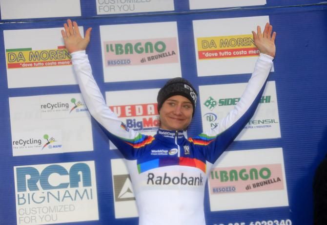 Marianne Vos (Rabobank) kept the World Cup jersey
