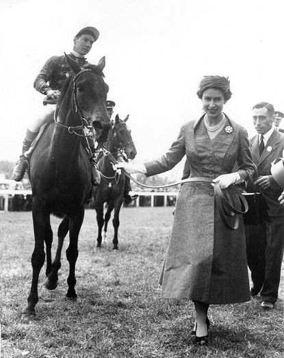 The Queen breeds horses, and has about 25 horses training at the royal studs every season.