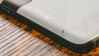 Asus ROG Phone 7 Ultimate paint details showing blue spot
