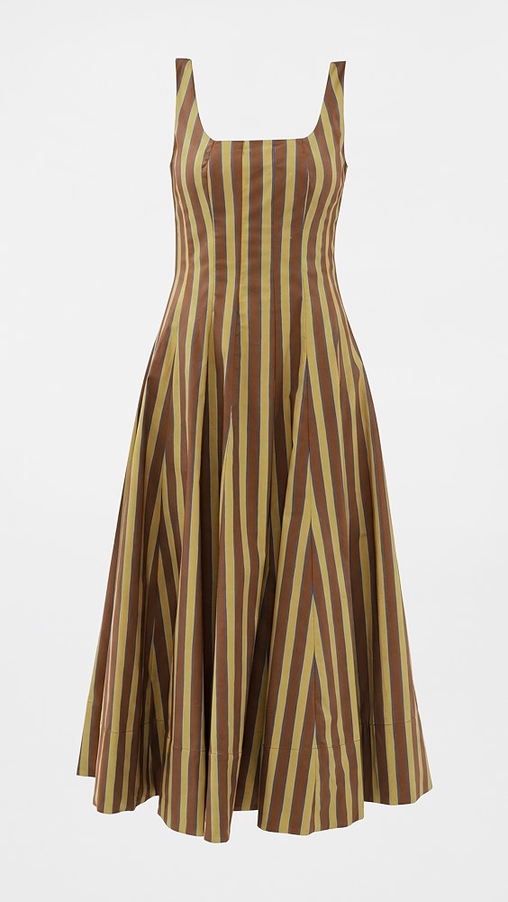 Wells Dress - Cigar Stripe