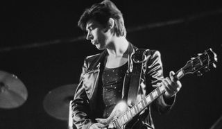 Chris Spedding performs onstage at the Rainbow in London in 1972