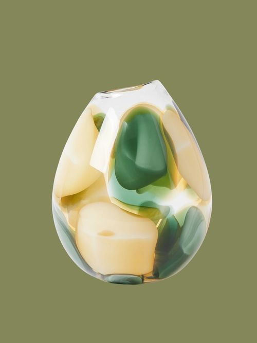 Kai Spot Green Glass Vase