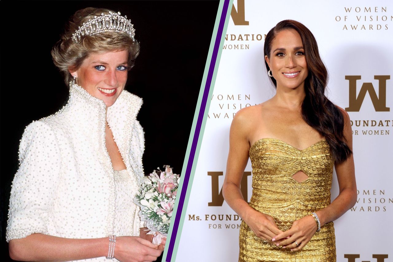 Princess Diana and Meghan Markle