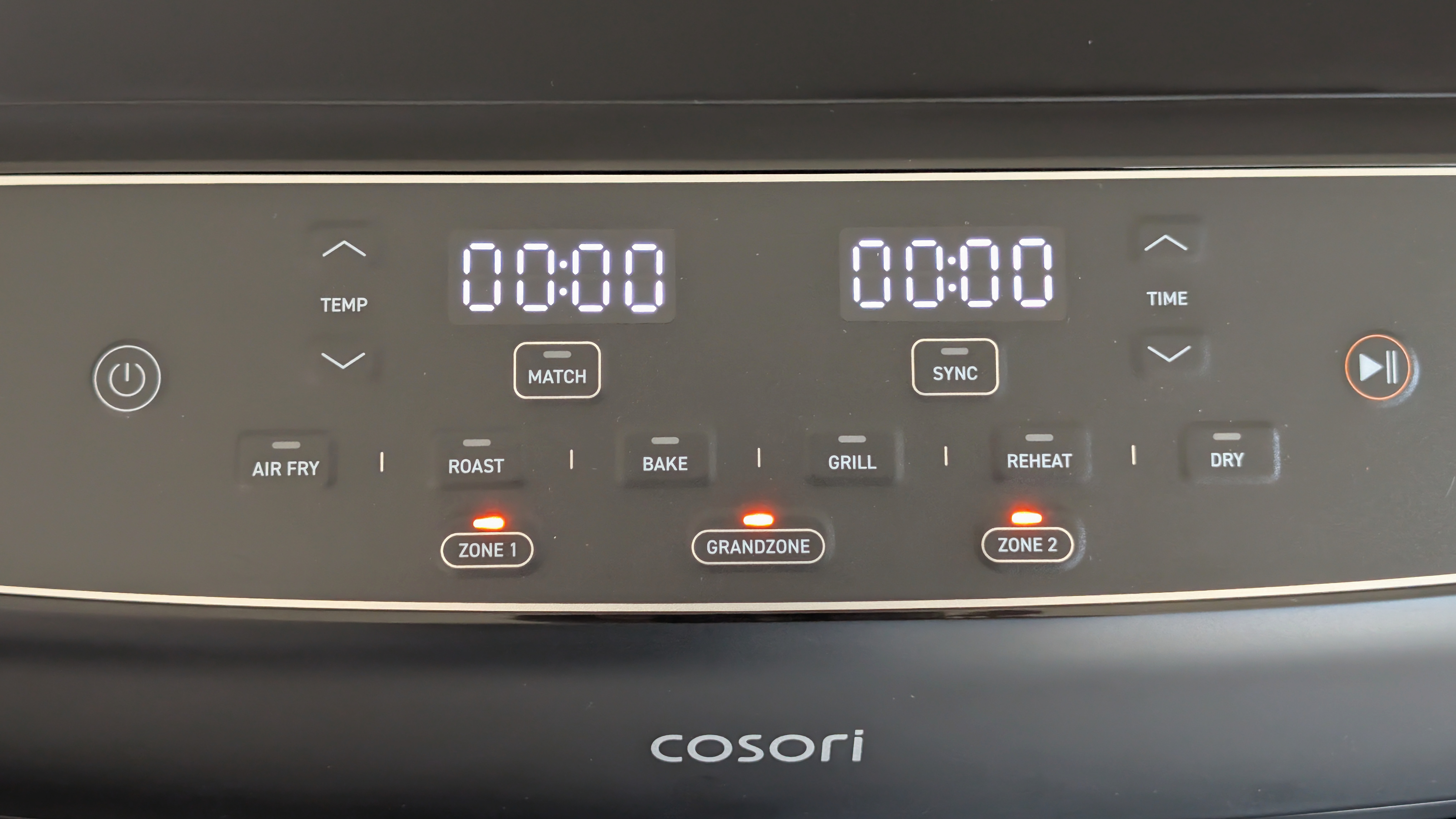 Cosori Dual Blaze Twinfry Compact air fryer on kitchen counter