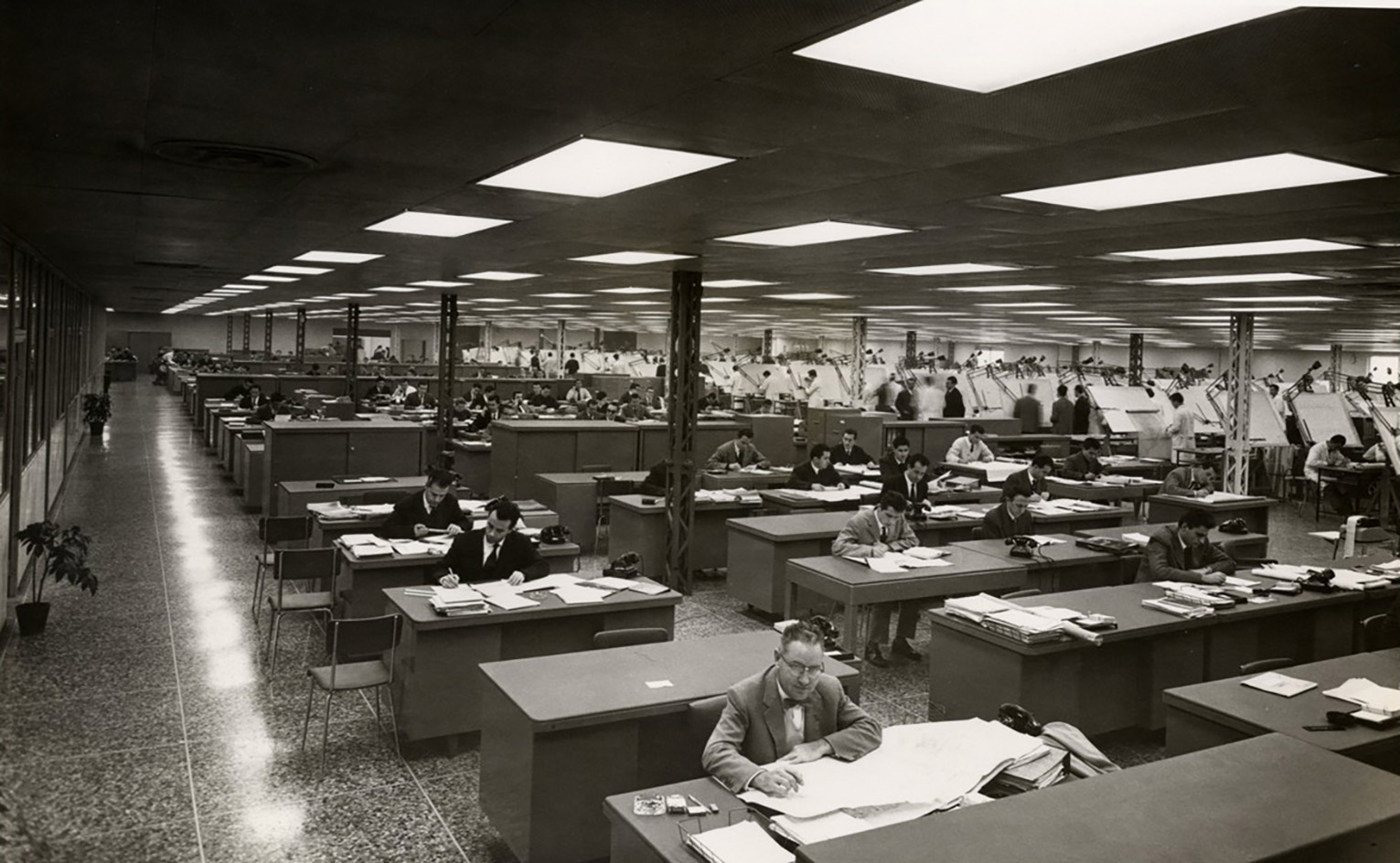 Office condition 1950s