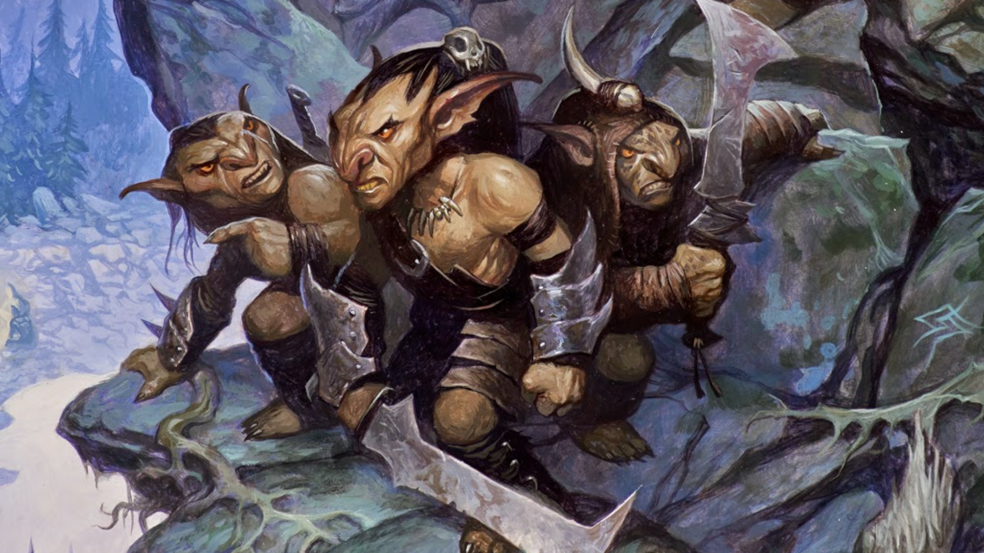 In D&D 5. Edition versammelt sich eine Schar Goblins, um widerspenstige Abenteurer zu überfallen.