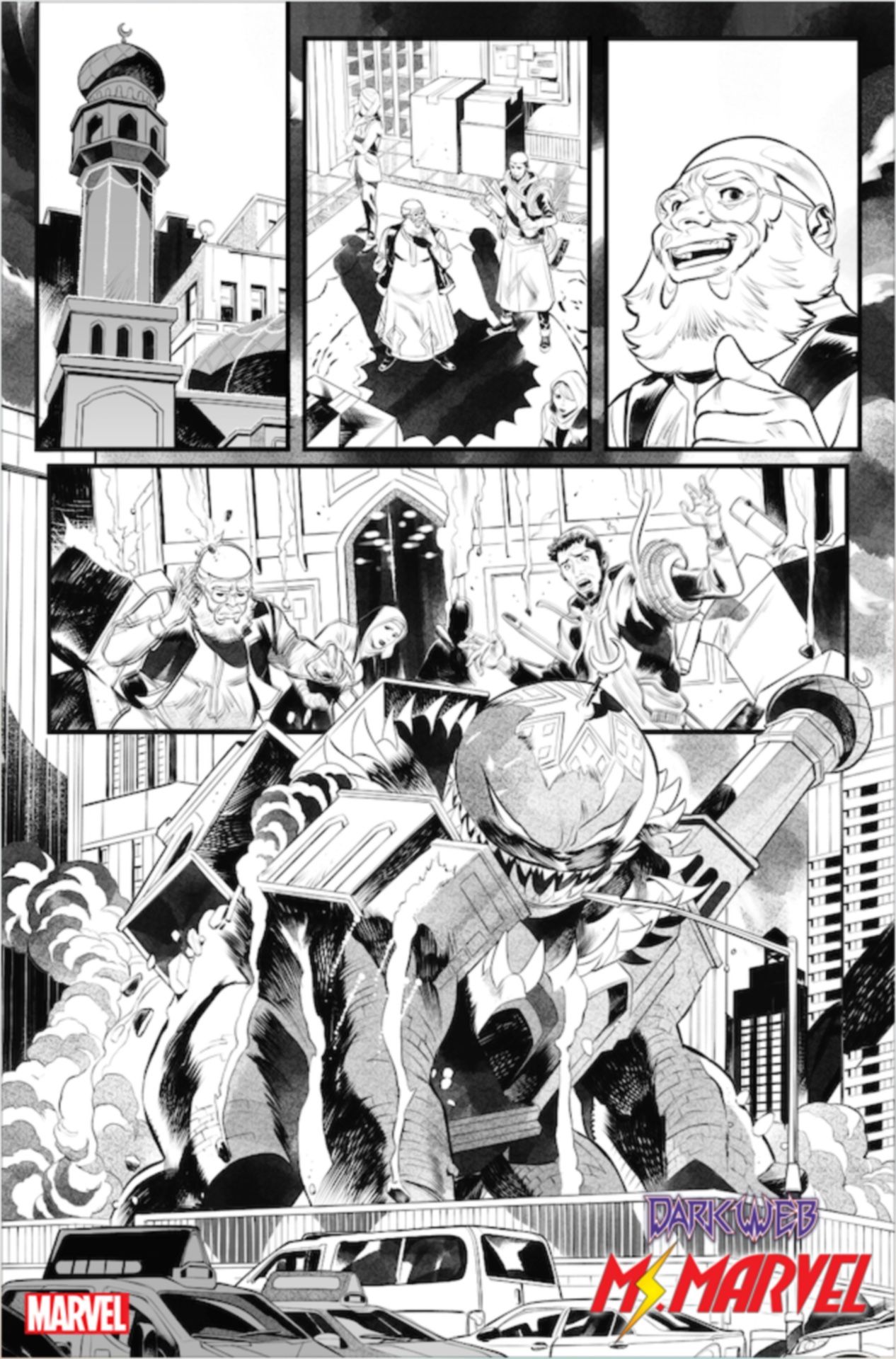 Dark Web: Ms. Marvel #1 page